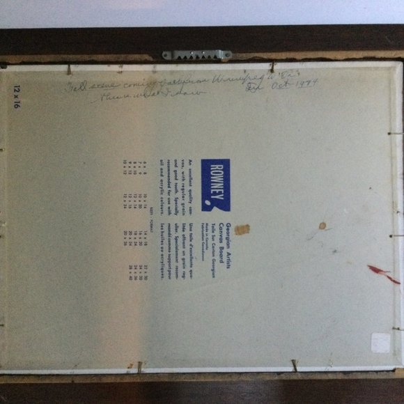 Vintage Original art oil painting natural Canada scene fall scene wall decor - Picture 9 of 9